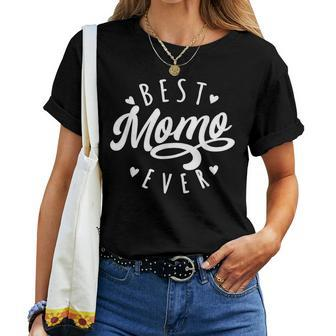 Best Momo Ever Modern Calligraphy Font Mother's Day Momo Women T-shirt - Monsterry DE