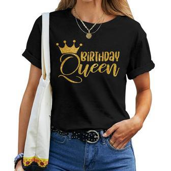 Birthday Queen For It's My Birthday Matching Women T-shirt - Seseable