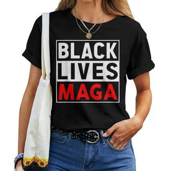 Black Lives Maga Apparel For Support Trump 2024 Women T-shirt - Monsterry UK