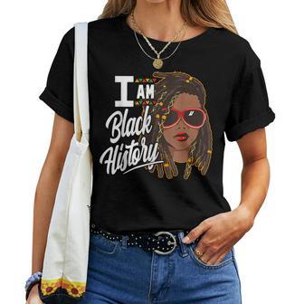 I Am Black History Locs Girl Loc'd African American Women T-shirt - Monsterry