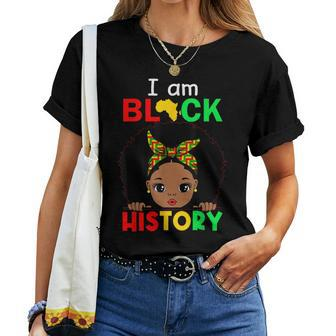 I Am Black History Month African American For Girls Women T-shirt - Seseable