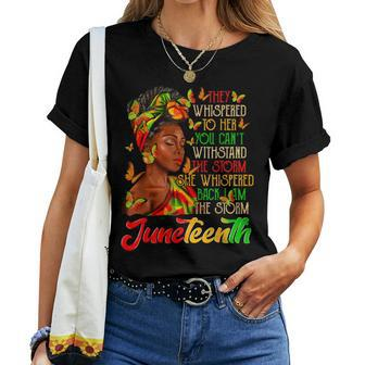 Black History Month Junenth I Am The Storm Black Women Women T-shirt - Monsterry UK