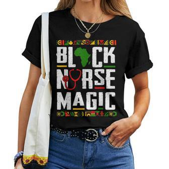 Black History Month Registered Nurse Rn Melanin Nurses Women T-shirt - Thegiftio UK