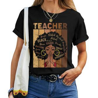 Black History Teacher African American Women Women T-shirt - Thegiftio UK