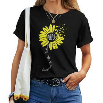 Blessed To Be Called Nana Happy Sunflower Family Women T-shirt - Monsterry AU