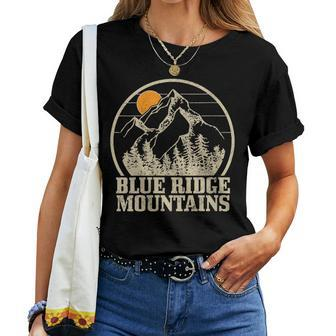 Blue Ridge Mountains Vintage Vintage Hiking Camping Women T-shirt - Monsterry AU