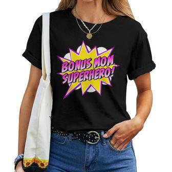 Bonus Mom Superhero Stepmom Comic Book Mother's Day Women T-shirt - Monsterry CA