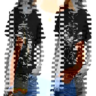Bouvier Bernois Ludique Dans Un Style De Dessin Cool T-shirt femme - Cadeauxyz