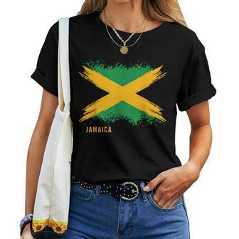 Boy Girl And Country Flag Of Jamaica Women T-shirt - Seseable