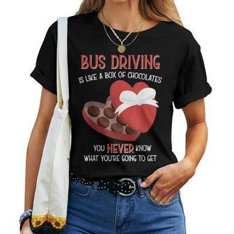 Bus Driver School Teacher T Valentine S Day Women T-shirt - Monsterry