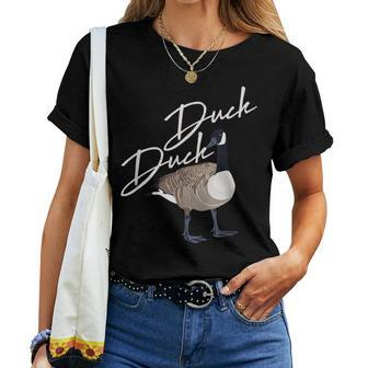 Canadian Duck Duck Goose Cute Bird Hunter Women T-shirt - Monsterry UK