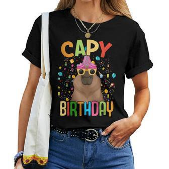 Capy Birthday Capybara Animals Boys Girls Birthday Women T-shirt - Thegiftio UK