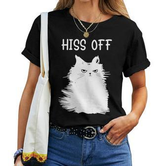Cat Themed For Meow Cat Hiss Off Women T-shirt - Monsterry CA