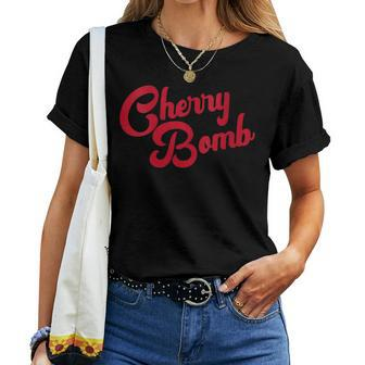 Cherry Bomb Retro Vintage Style Cute Graphic Women T-shirt - Monsterry AU