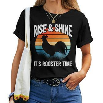 Chicken Farmer & Chicken Lover Rooster Women T-shirt - Monsterry