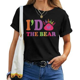 I Choose The Bear Every Time 2024 Trending Women Women T-shirt - Monsterry