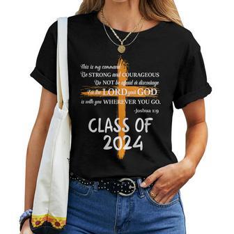 Class Of 2024 Christian Graduation Senior Graduate Women T-shirt - Thegiftio UK