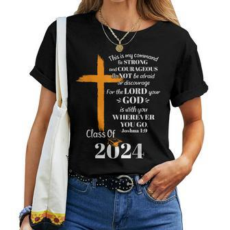 Class Of 2024 Christian Graduation Senior Graduate Women T-shirt - Monsterry