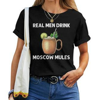 Cool Moscow Mule For Dad Vodka Cocktail Bartender Women T-shirt - Monsterry DE