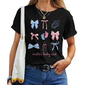 Coquette Mother Baby Nurse Postpartum Rn Graduation Women T-shirt - Monsterry CA