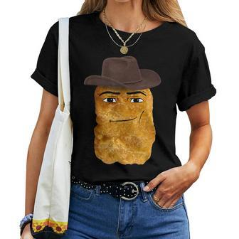 Cowboy Chicken Nugget Meme Women T-shirt - Seseable