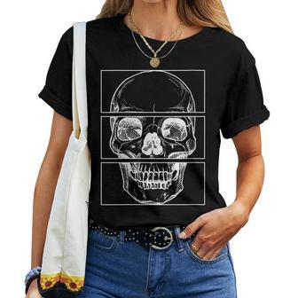 Cráneo Nu Goth Cuello Camiseta de mujer - Regaloses