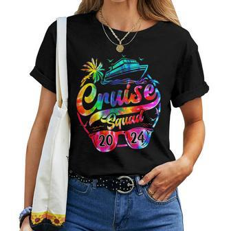 Cruise Squad 2024 Tie Dye Birthday Cruise Bday Women T-shirt | Mazezy