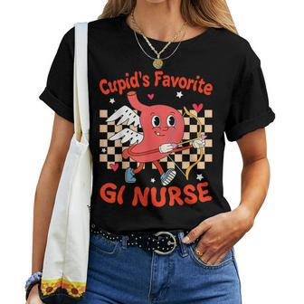 Cupid's Favorite Gi Nurse Stomach Endoscopy Valentines Day Women T-shirt | Mazezy