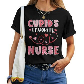 Cupid's Favorite Nurse Valentine's Day Women T-shirt - Monsterry CA