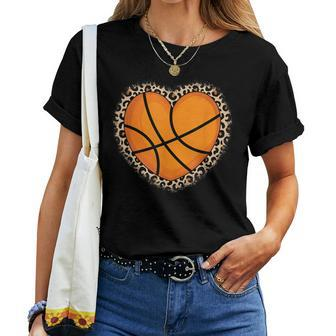 Cute Basketball Heart Basketball Lover Girls Women T-shirt - Thegiftio UK