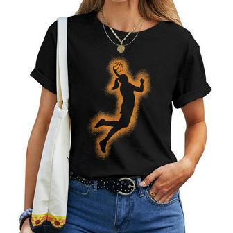 Cute Basketball Player Print Girls Basketball Women T-shirt - Monsterry