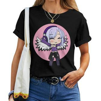 Cute Chibi Style Kawaii Anime Girl With Wings Women T-shirt - Seseable