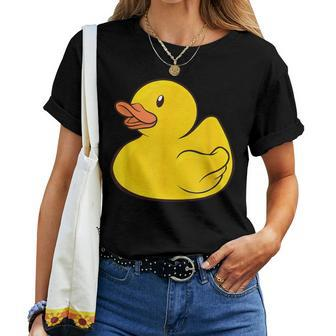 Cute Rubber Duckie Duck Rubber Duck Women T-shirt - Monsterry