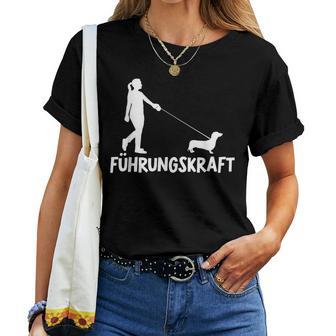 Dachshund Leadership Teckel Dogs Mum Female Dachshund T-shirt Frauen - Geschenkecke