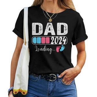 Dad 2024 Loading A Girl Or A Boy Baby Pregnancy Announcement Women T-shirt - Monsterry DE