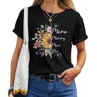 Damen Lustige Mama Mama Mama Bruder Muttertag Mit-Ausschnitt T-shirt Frauen - Geschenkecke