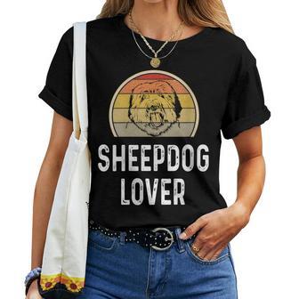 Damen Lustiger Schäferhund-Liebhaber Im Retro- Für Welpenbesitzer Mutter Und Papa Mit-Ausschnitt T-shirt Frauen - Geschenkecke