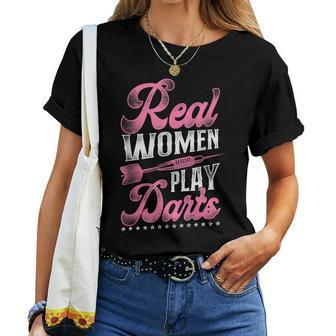 Darts Girl Vintage Real Play Darts Women T-shirt - Monsterry AU
