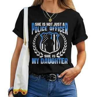 My Daughter Is A Brave Police Officer Proud Police Mom Dad Women T-shirt - Monsterry CA