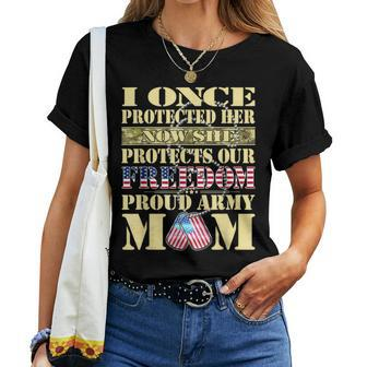 My Daughter Is A Soldier Proud Army Mom Military Mother Women T-shirt - Monsterry UK