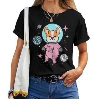 Demigirl Corgi In Space Demigirl Pride Women T-shirt - Monsterry UK