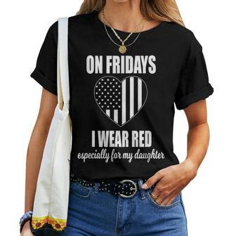 Deployed Daughter Red Friday Military Women T-shirt - Monsterry AU