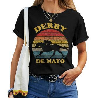 Derby De Mayo Party 2024 Lets Fiesta Horse Race Women T-shirt | Mazezy CA
