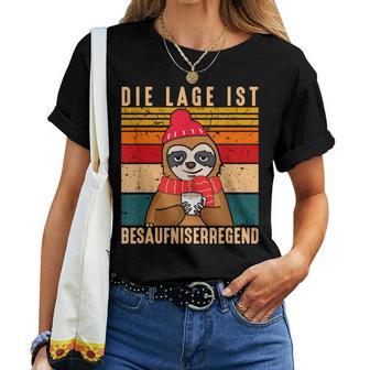 Die Lage Ist Besaufniserregend Sloth Punch T-shirt Frauen - Geschenkecke