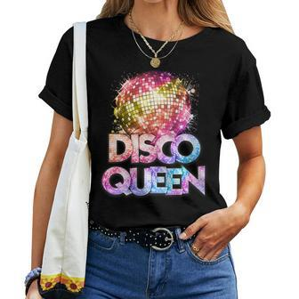 Disco Queen 70'S Disco Themed Vintage Seventies Costume Women T-shirt - Monsterry DE