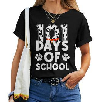 Dog Happy 101 Days School 100Th Days Smarter Teacher Student Women T-shirt - Thegiftio UK