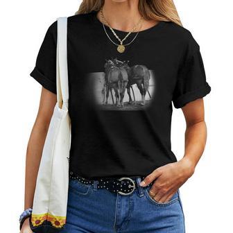 Draft Horse Pulling Belgians Women T-shirt - Monsterry