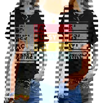 Eat Pussy Not Animals Divertido Regalo Para Hombres Y Es Camiseta de mujer - Regaloses