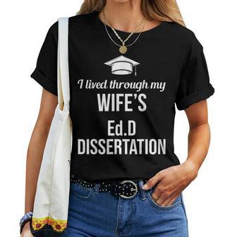 Edd Doctor Of Education EdD Wife Doctorate Graduation Women T-shirt - Monsterry DE