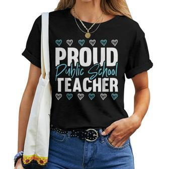 Education Proud Public School Teacher Job Profession Women T-shirt - Monsterry DE